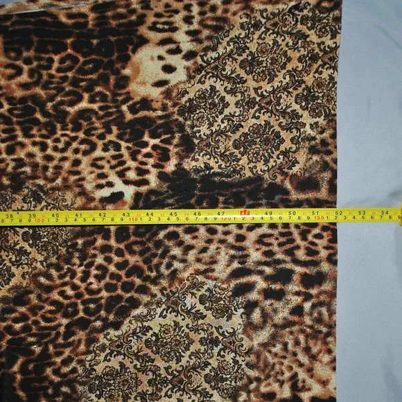 Vintage Danny & Nicole Sleeveless Duster Animal Print Brown & Black NWT - Picture 8 of 8